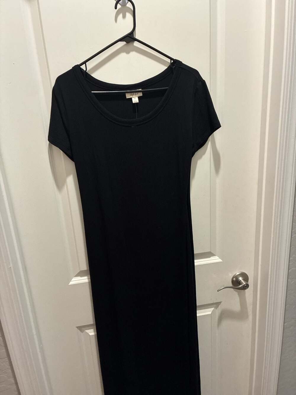 Style & Co Petite Knit Dress Deep Black Size PL